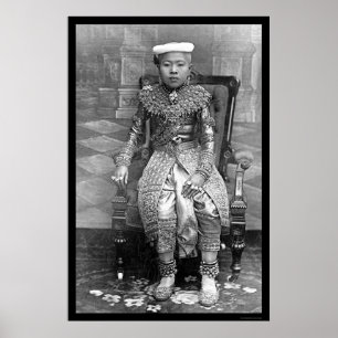 Crown Prince of Thailand 1894 Poster