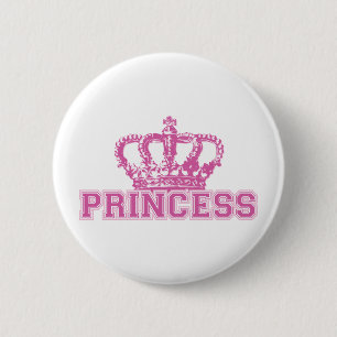 Crown Princess 6 Cm Round Badge