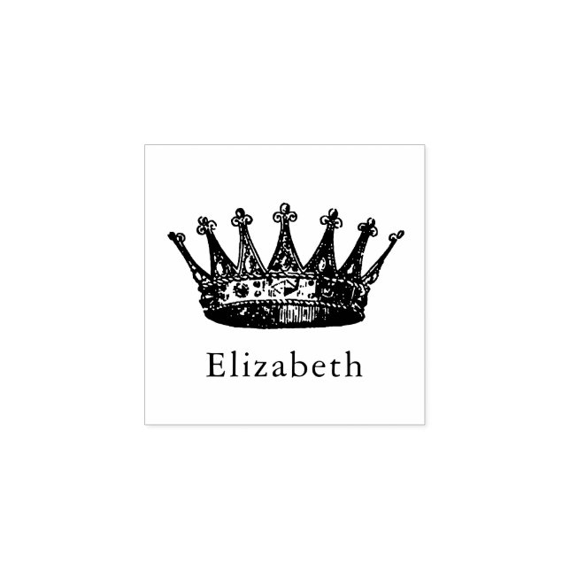 Crown Princess Personalised Rubber Stamp (Imprint)