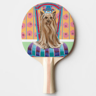 Crown Princess Yorkie Ping Pong Paddle