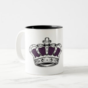 Crown - Purple Two-Tone Coffee Mug