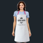 Crown Queen of The Kitchen Lady Chef Personalised Apron<br><div class="desc">Perfect gift for your mum,  grandma,  sister,  or any important lady in your life who loves to cook! Queen of the Kitchen Apron. Easy to personalise!</div>