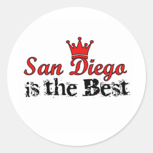 Crown San Diego Classic Round Sticker