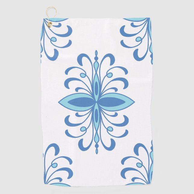 Crown seamless pattern golf towel (Front)