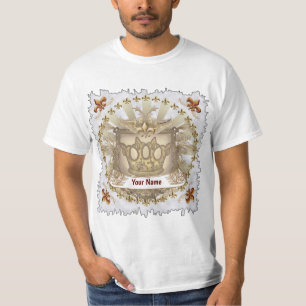 Crown Shield Family Crest Surname T-Shirt