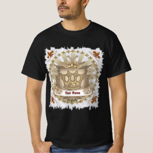 Crown Shield Family Crest Surname T-Shirt