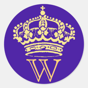 Crown Stickers with monogram