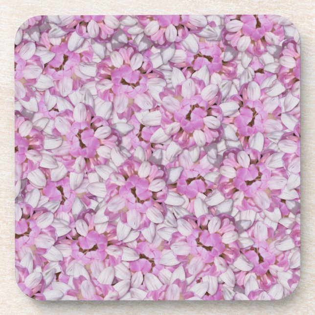 Crown Vetch Seamless Pattern Coaster (Front)
