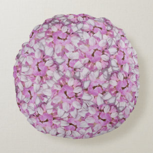 Crown Vetch Seamless Pattern Round Cushion