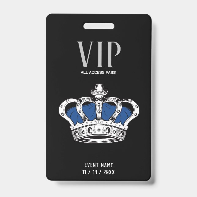 Crown VIP Badge ID Badge (Front)