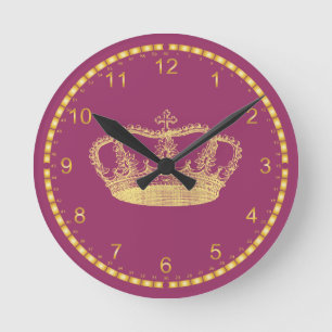 Crown wall clocks