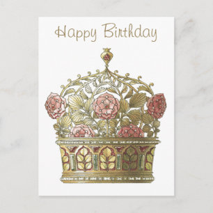 Crown With Roses Postcard