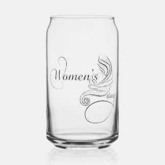 Crown women on Women's Day Can Glass