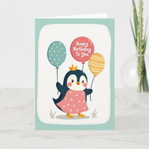 Crowned Bird Party Card