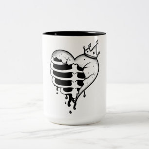 Crowned Broken Heart – Heartbreak and Strength Mug