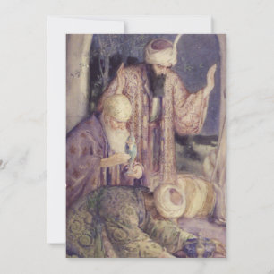 Crowned By Three Kings Vintage Christmas Holiday Card