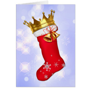 Crowned Christmas Stocking