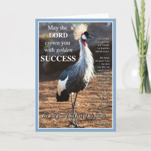 Crowned Crane Success Card