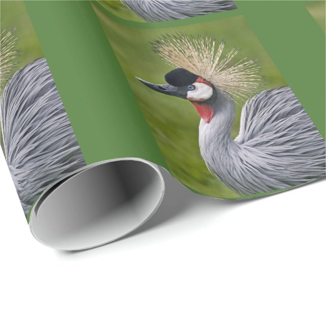 Crowned Crane Wrapping Paper (Roll Corner)