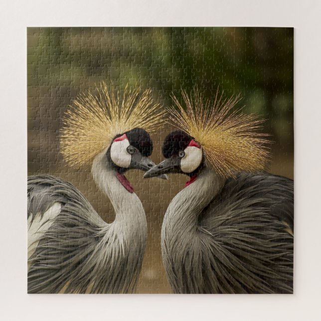 Crowned Cranes Jigsaw Puzzle (Vertical)