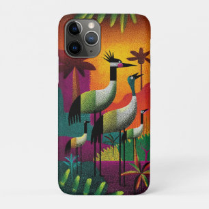 Crowned Cranes Jungle Pop Phone Case