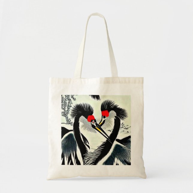 Crowned Cranes Tote Bag (Front)
