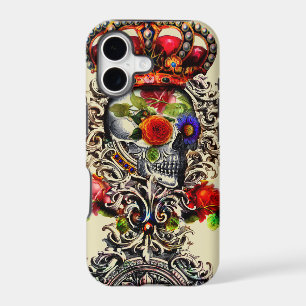 Crowned Floral Skull