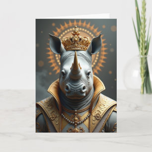 Crowned Golden Birthday Card