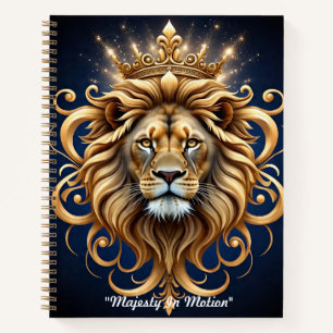 "Crowned Golden King" Notebook