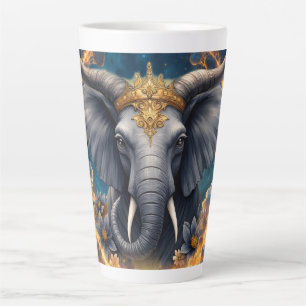 Crowned Guardian of the Celestial Gate the elefant Latte Mug