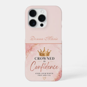 Crowned in Confidence Inspirational iPhone 16 Pro Case