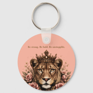Crowned Lioness Empowerment  Key Ring