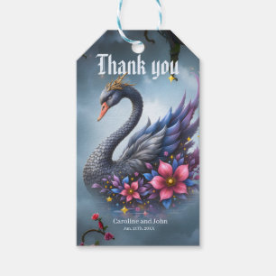 Crowned Moon Swan – Guardian of the Silent Lake. Gift Tags