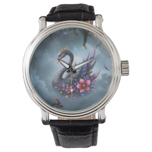 Crowned Moon Swan – Guardian of the Silent Lake. Watch
