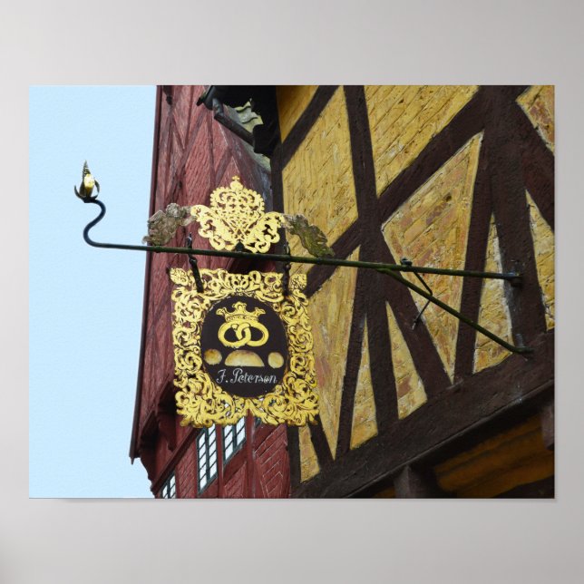 Crowned Pretzel With Cupids Poster (Front)