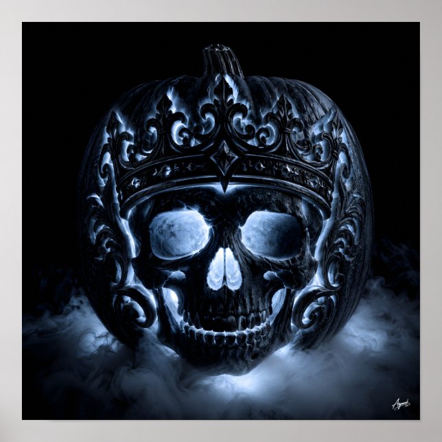 Crowned Skull Pumpkin Poster (Front)