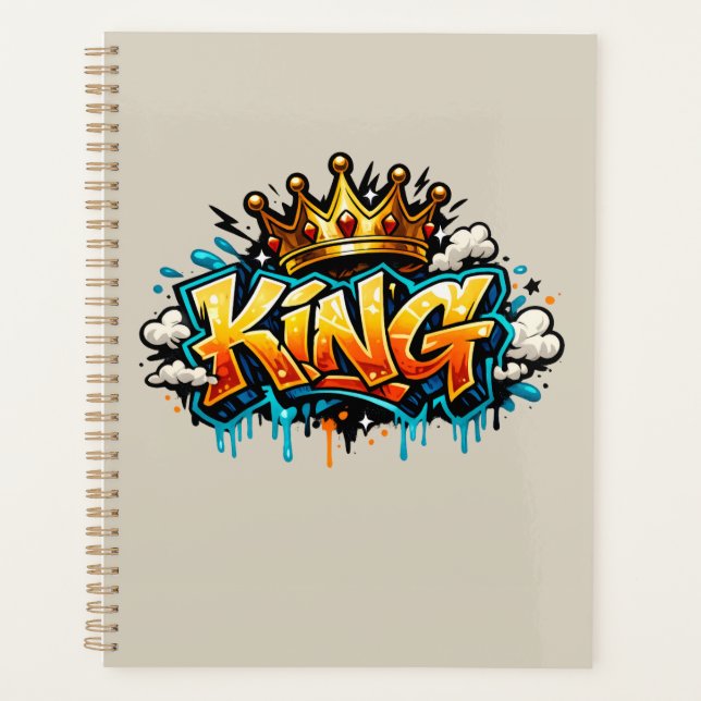 Crowned Street King Graffiti Planner (Front)