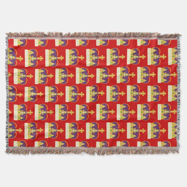 Crowned! Throw Blanket (Front)