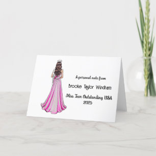 Crowning Queens Logo Pageant Stationery Note Cards