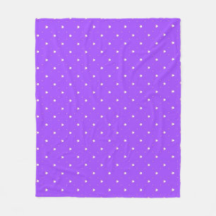 Crowns on a Purple Background Fleece Blanket