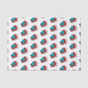 Crowntail betta fish cartoon illustration tissue paper