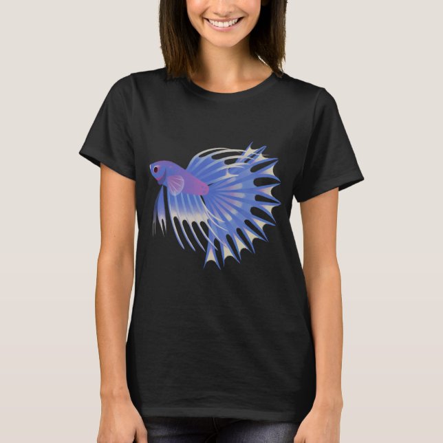 Crowntail betta T-Shirt (Front)