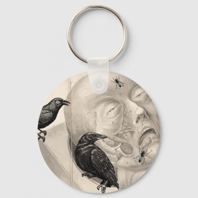 Crows and corpse key ring (Front)