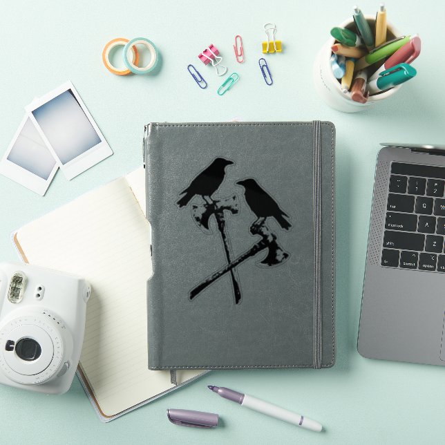 Crows and Norse axes (iPad Cover)