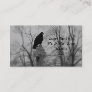 Crows Are Goth Business Card