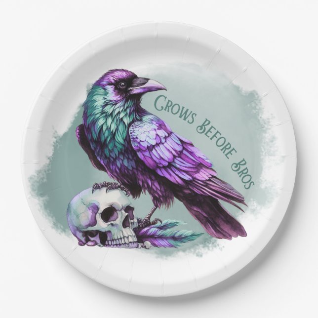 Crows Before Bros Paper Plate (Front)