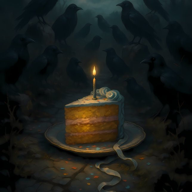 Crows & Cake Decoupage Paper – Gothic Creepy (Creator Uploaded)