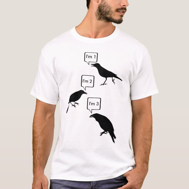 Crows Counting 123 T-Shirt (Front)
