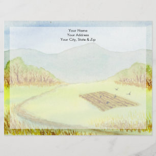 Crows in the Garden Customised Letterhead
