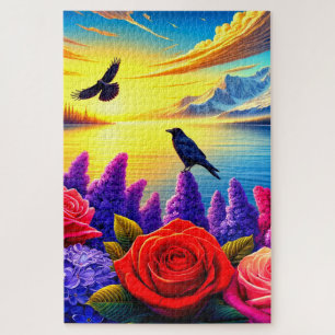 Crows Jigsaw Puzzle